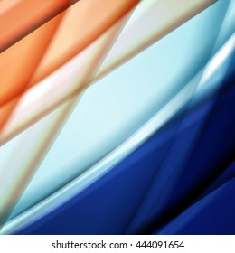 Abstract background created using colorful overlaid stripes. Vector illustration, can be used for presentations, graphic designs brochures, web design.