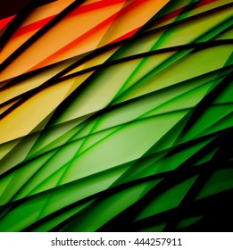 Abstract background created using colorful overlaid stripes. Vector illustration, can be used for presentations, graphic designs brochures, web design.