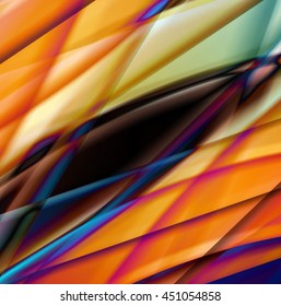 Abstract background created using colorful overlaid stripes. Vector illustration, can be used for presentations, graphic designs brochures, web design.