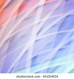 Abstract background created using colorful overlaid stripes. Vector illustration, can be used for presentations, graphic designs brochures, web design.