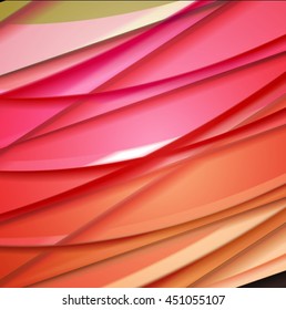 Abstract background created using colorful overlaid stripes. Vector illustration, can be used for presentations, graphic designs brochures, web design.