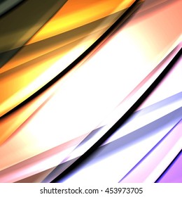 Abstract background created using colorful overlaid stripes. Vector illustration, can be used for presentations, graphic designs brochures, web design.