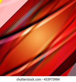 Abstract background created using colorful overlaid stripes. Vector illustration, can be used for presentations, graphic designs brochures, web design.