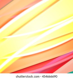 Abstract background created using colorful overlaid stripes. Vector illustration, can be used for presentations, graphic designs brochures, web design.