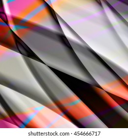 Abstract background created using colorful overlaid stripes. Vector illustration, can be used for presentations, graphic designs brochures, web design.