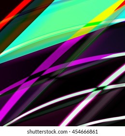 Abstract background created using colorful overlaid stripes. Vector illustration, can be used for presentations, graphic designs brochures, web design.