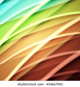 Abstract background created using colorful overlaid stripes. Vector illustration, can be used for presentations, graphic designs brochures, web design.