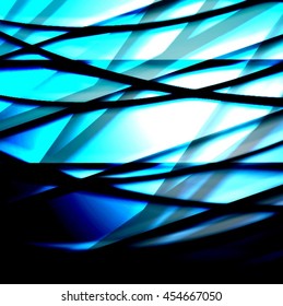 Abstract background created using colorful overlaid stripes. Vector illustration, can be used for presentations, graphic designs brochures, web design.