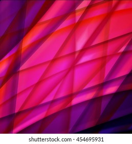 Abstract background created using colorful overlaid stripes. Vector illustration, can be used for presentations, graphic designs brochures, web design.