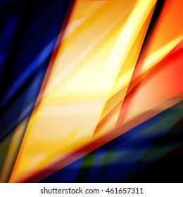 Abstract background created using colorful overlaid stripes. Vector illustration, can be used for presentations, graphic designs brochures, web design.