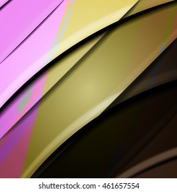 Abstract background created using colorful overlaid stripes. Vector illustration, can be used for presentations, graphic designs brochures, web design.