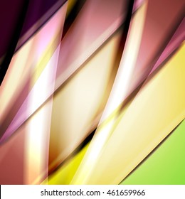 Abstract background created using colorful overlaid stripes. Vector illustration, can be used for presentations, graphic designs brochures, web design.