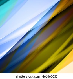 Abstract background created using colorful overlaid stripes. Vector illustration, can be used for presentations, graphic designs brochures, web design.