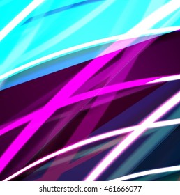 Abstract background created using colorful overlaid stripes. Vector illustration, can be used for presentations, graphic designs brochures, web design.