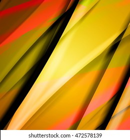 Abstract background created using colorful overlaid stripes. Vector illustration, can be used for presentations, graphic designs brochures, web design.