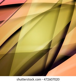 Abstract background created using colorful overlaid stripes. Vector illustration, can be used for presentations, graphic designs brochures, web design.