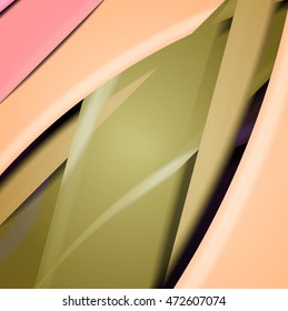 Abstract background created using colorful overlaid stripes. Vector illustration, can be used for presentations, graphic designs brochures, web design.