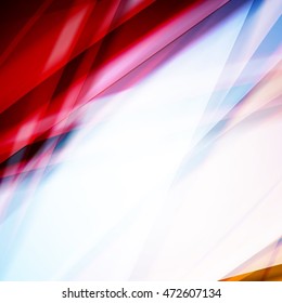 Abstract background created using colorful overlaid stripes. Vector illustration, can be used for presentations, graphic designs brochures, web design.