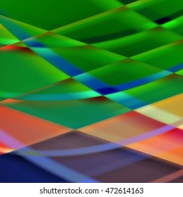 Abstract background created using colorful overlaid stripes. Vector illustration, can be used for presentations, graphic designs brochures, web design.