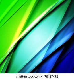 Abstract background created using colorful overlaid stripes. Vector illustration, can be used for presentations, graphic designs brochures, web design.