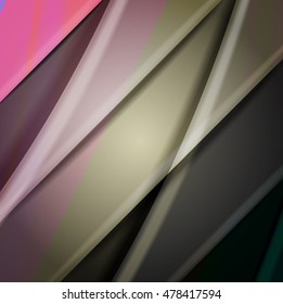 Abstract background created using colorful overlaid stripes. Vector illustration, can be used for presentations, graphic designs brochures, web design.