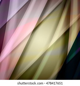 Abstract background created using colorful overlaid stripes. Vector illustration, can be used for presentations, graphic designs brochures, web design.