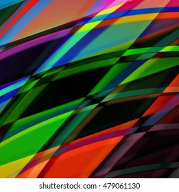 Abstract background created using colorful overlaid stripes. Vector illustration, can be used for presentations, graphic designs brochures, web design.