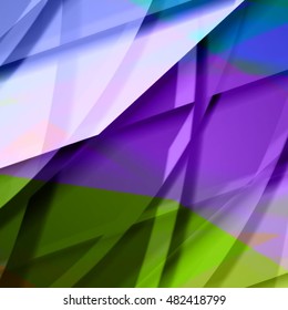 Abstract background created using colorful overlaid stripes. Vector illustration, can be used for presentations, graphic designs brochures, web design.