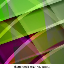 Abstract background created using colorful overlaid stripes. Vector illustration, can be used for presentations, graphic designs brochures, web design.