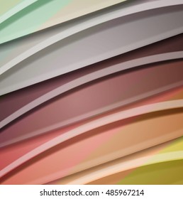 Abstract background created using colorful overlaid stripes. Vector illustration, can be used for presentations, graphic designs brochures, web design.