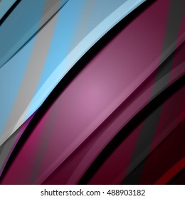 Abstract background created using colorful overlaid stripes. Vector illustration, can be used for presentations, graphic designs brochures, web design.
