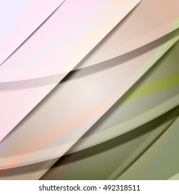 Abstract background created using colorful overlaid stripes. Vector illustration, can be used for presentations, graphic designs brochures, web design.