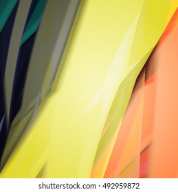 Abstract background created using colorful overlaid stripes. Vector illustration, can be used for presentations, graphic designs brochures, web design.