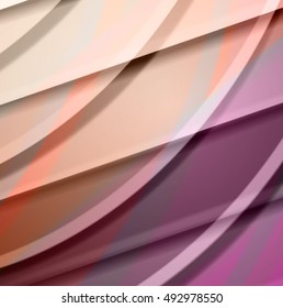 Abstract background created using colorful overlaid stripes. Vector illustration, can be used for presentations, graphic designs brochures, web design.