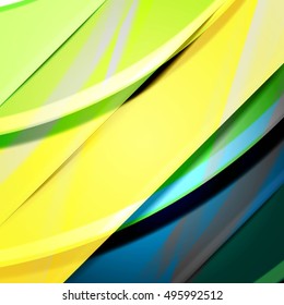 Abstract background created using colorful overlaid stripes. Vector illustration, can be used for presentations, graphic designs brochures, web design.