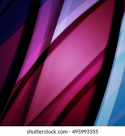 Abstract background created using colorful overlaid stripes. Vector illustration, can be used for presentations, graphic designs brochures, web design.