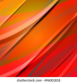 Abstract background created using colorful overlaid stripes. Vector illustration, can be used for presentations, graphic designs brochures, web design.