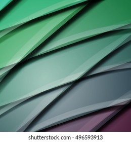 Abstract background created using colorful overlaid stripes. Vector illustration, can be used for presentations, graphic designs brochures, web design.