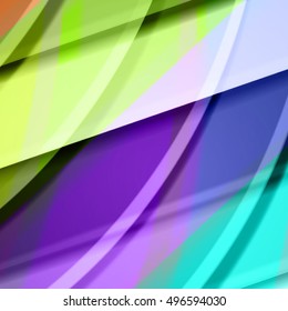 Abstract background created using colorful overlaid stripes. Vector illustration, can be used for presentations, graphic designs brochures, web design.