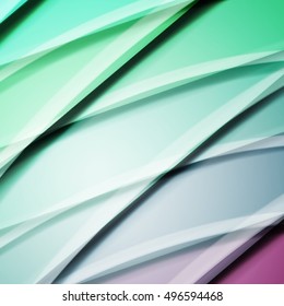 Abstract background created using colorful overlaid stripes. Vector illustration, can be used for presentations, graphic designs brochures, web design.