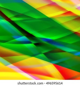 Abstract background created using colorful overlaid stripes. Vector illustration, can be used for presentations, graphic designs brochures, web design.