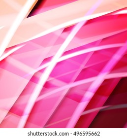 Abstract background created using colorful overlaid stripes. Vector illustration, can be used for presentations, graphic designs brochures, web design.