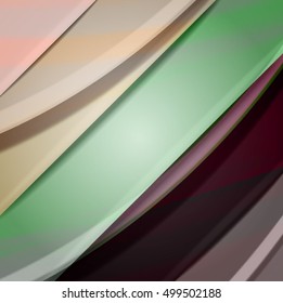 Abstract background created using colorful overlaid stripes. Vector illustration, can be used for presentations, graphic designs brochures, web design.