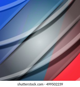 Abstract background created using colorful overlaid stripes. Vector illustration, can be used for presentations, graphic designs brochures, web design.