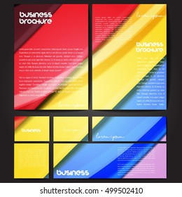 Abstract background created using colorful overlaid stripes. Vector illustration, can be used for presentations, graphic designs brochures, web design.