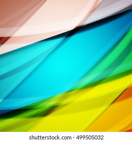 Abstract background created using colorful overlaid stripes. Vector illustration, can be used for presentations, graphic designs brochures, web design.
