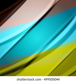 Abstract background created using colorful overlaid stripes. Vector illustration, can be used for presentations, graphic designs brochures, web design.