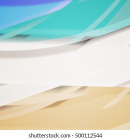 Abstract background created using colorful overlaid stripes. Vector illustration, can be used for presentations, graphic designs brochures, web design.