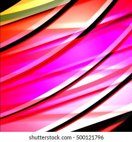 Abstract background created using colorful overlaid stripes. Vector illustration, can be used for presentations, graphic designs brochures, web design.