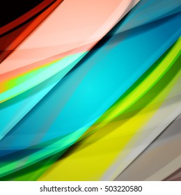 Abstract background created using colorful overlaid stripes. Vector illustration, can be used for presentations, graphic designs brochures, web design.
